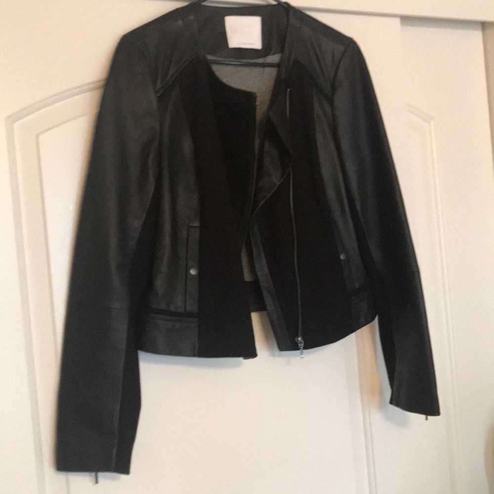 NWT Anthropologie Fosters Leather Jacket